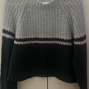 Gray and Black Women's Sweater